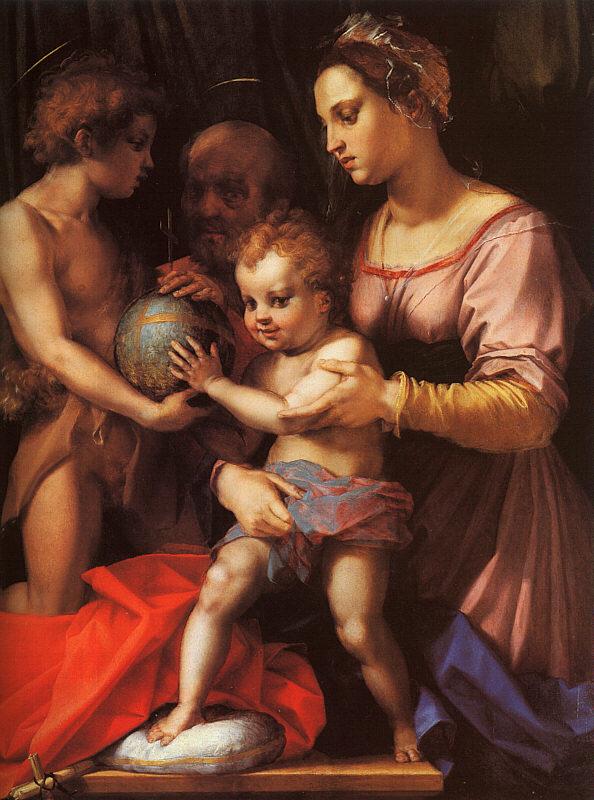 Andrea del Sarto The Holy Family with the Infant St.John oil painting image